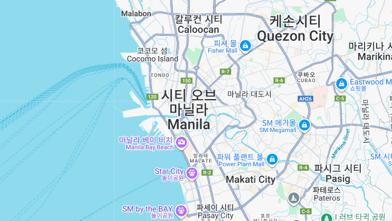 필리핀 마닐라(출처 구글지도).JPG